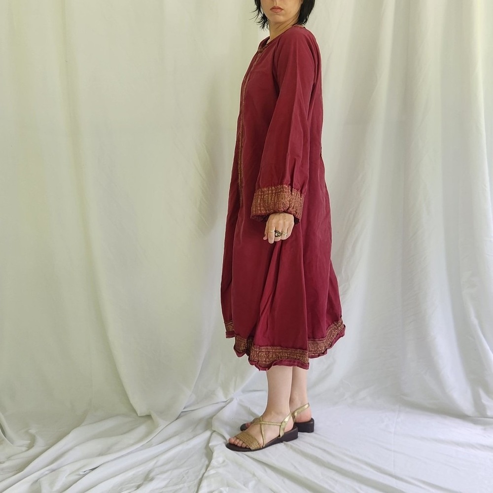 Vintage Home Made Pink and Gold Renaissance Fair Dress - Picture 3 of 7
